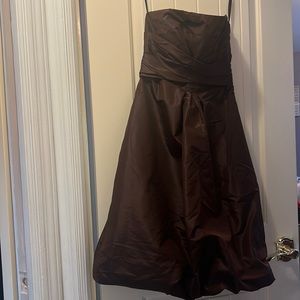 Donna Ricco Strapless “Parachute” bottom dress